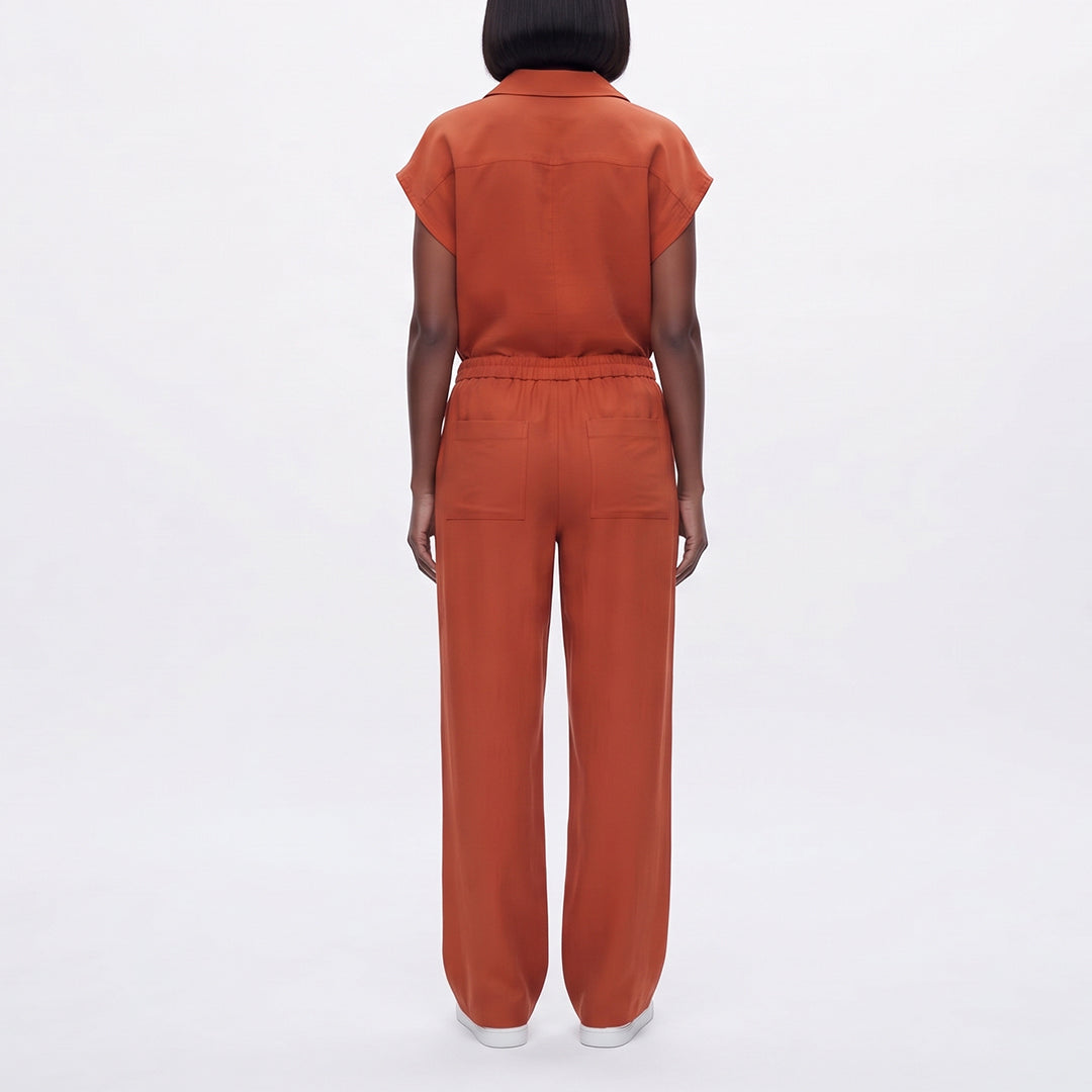 RUST SHORT SLEEVE SHIRT