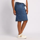 BLUE PANNEL SKIRT
