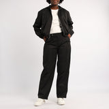 LADIES BLACK HOODED JACKET