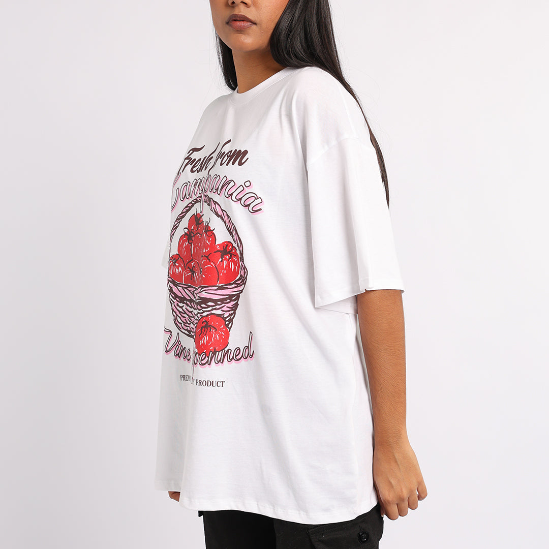 WHITE SHORT SLEEVE TOP