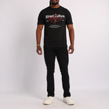 Mens Black Graphic T-Shirt