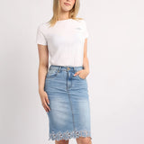 BLUE DENIM SKIRT