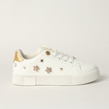 GIRLS TRB WHITE EMBELLISHED SNEAKER