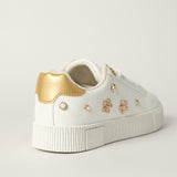 GIRLS TRB WHITE EMBELLISHED SNEAKER