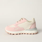 GIRLS TRB PINK BEIGE &amp; GREY COLOURBLOCKED SNEAKER