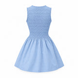 Smocked Fit & Flare Dress
