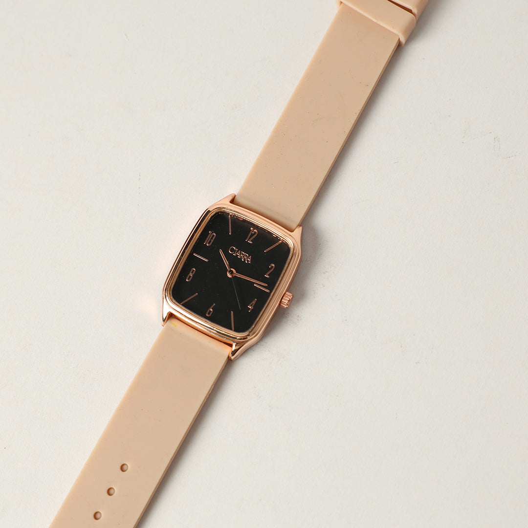 LADIES CIARRA MINK RESIN WATCH (RECTANGULAR FRAME)