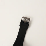 MENS ZAFF BLACK RESIN WATCH (ROUND FRAME)