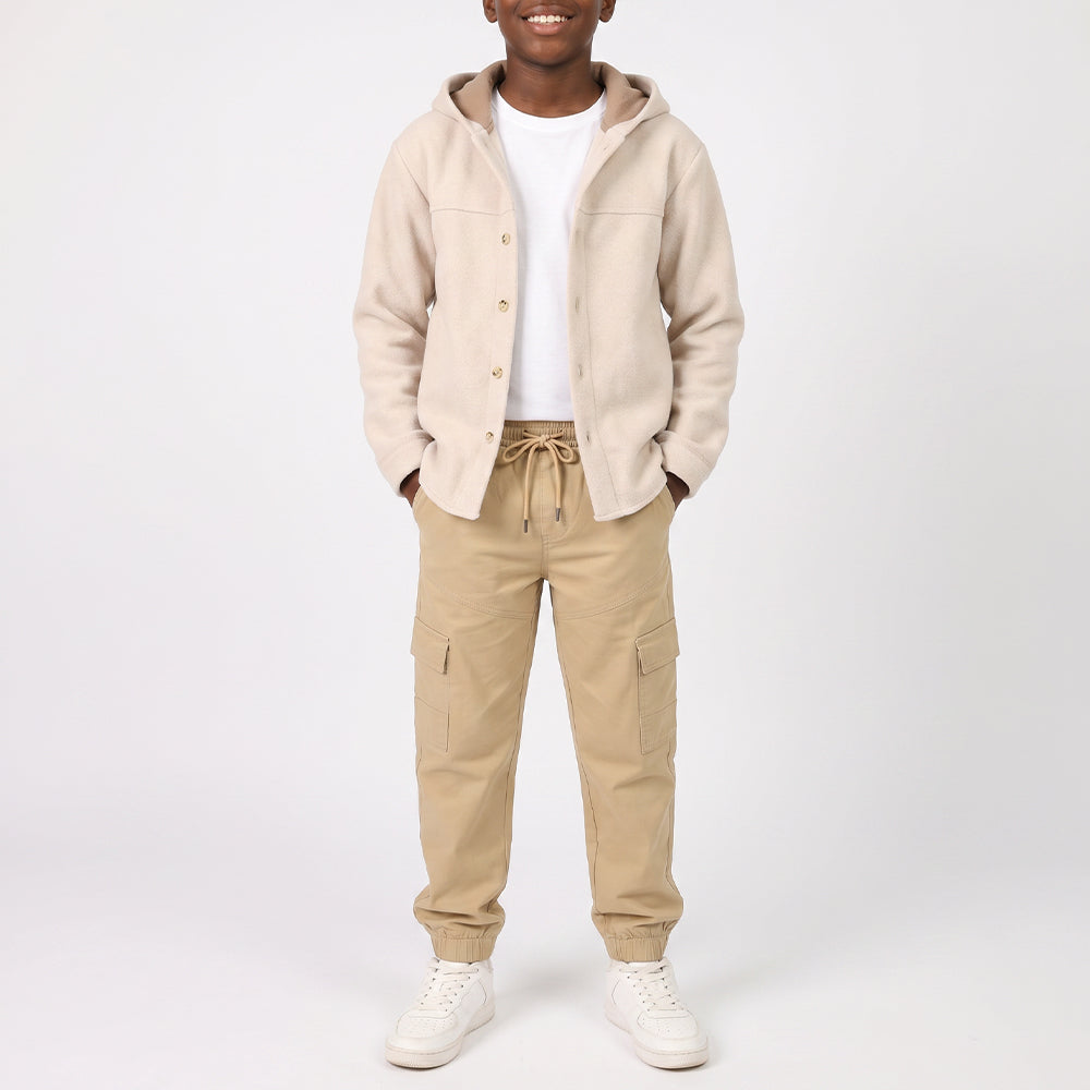 BOYS MELTON SHACKET