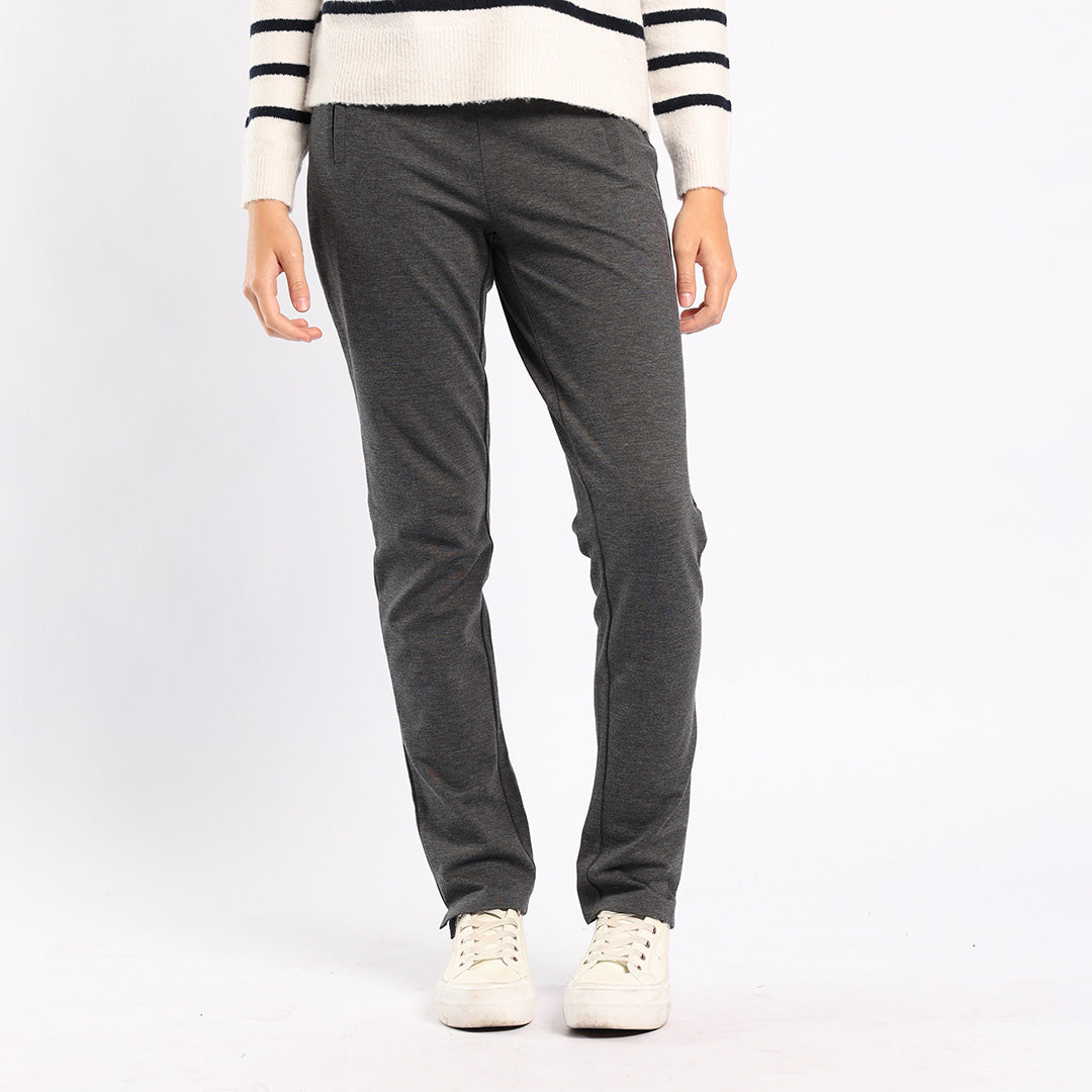 DARK GREY PONTI PANT