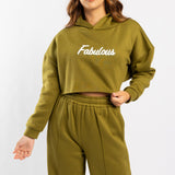 LONG SLEEVE CROP SWEATER