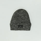 CHARCOAL TURN UP BEANIE (SHERPA LINED INNER)