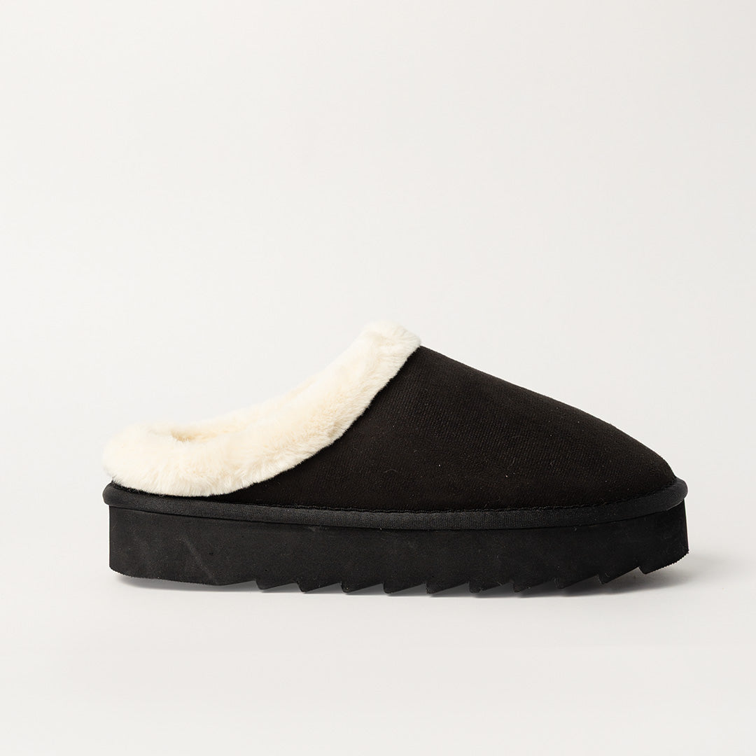 LADIES BLACK SLIPPER