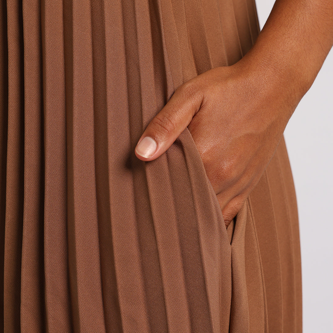 LADIES PLEATED DRESS