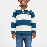 BOYS FLEECE STRIPE RUGBY GOLFER