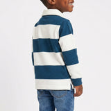 BOYS FLEECE STRIPE RUGBY GOLFER