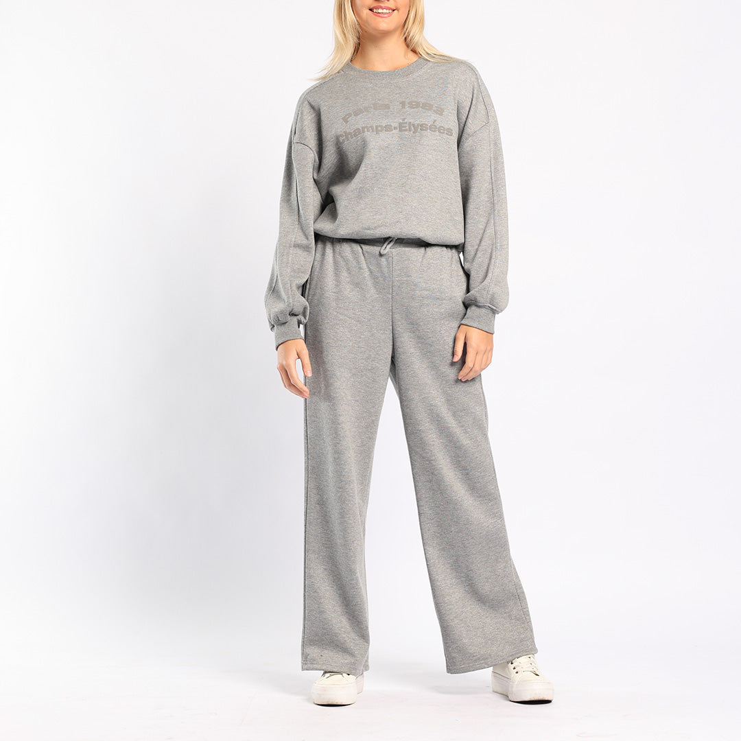 GREY LONG SLEEVE SWEATER