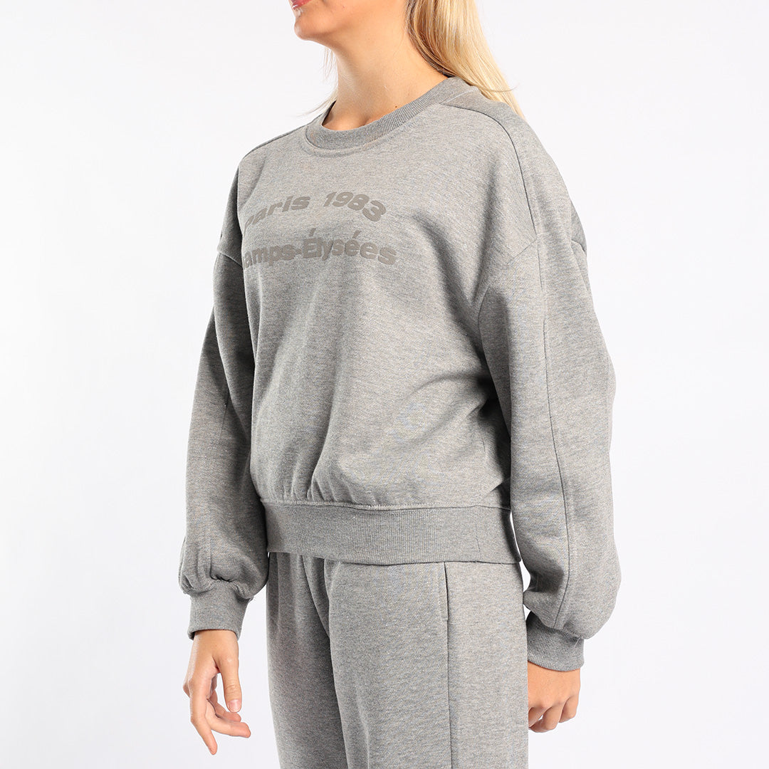GREY LONG SLEEVE SWEATER