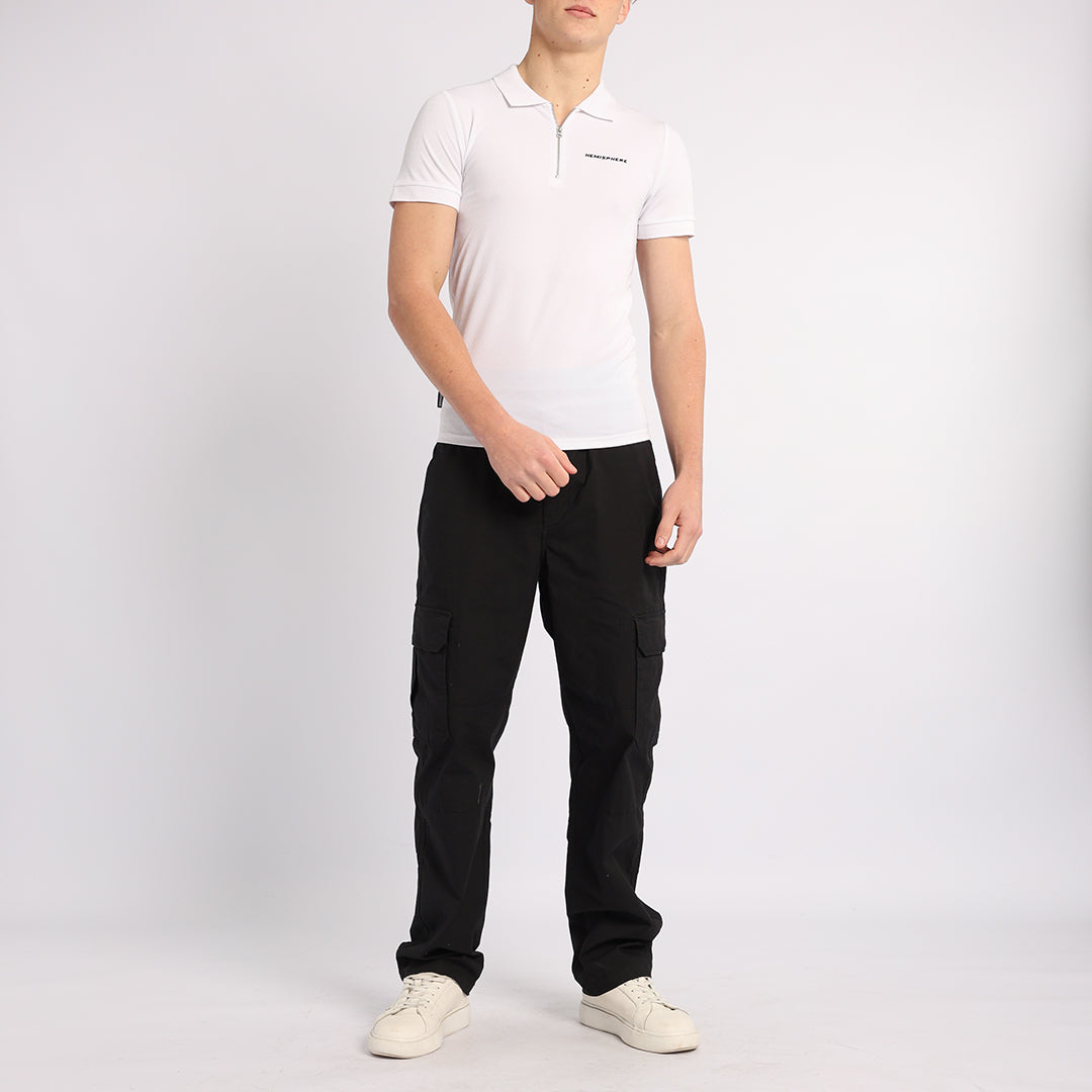 WHITE ZIP GOLFER