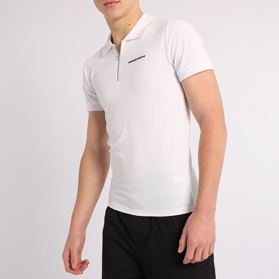 WHITE ZIP GOLFER