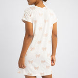 CREAM/PINK SPOT BOW PRINT NIGHTIE