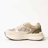 Ciarra Beige And Choc Chunky Sneaker