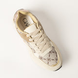 Ciarra Beige And Choc Chunky Sneaker