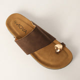 LADIES NOVA CHOC TOE BIRK SANDAL