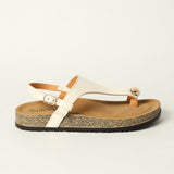 LADIES NOVA BEIGE TOE BIRK SANDAL
