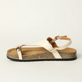 LADIES NOVA BEIGE TOE BIRK SANDAL
