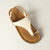 LADIES NOVA BEIGE TOE BIRK SANDAL