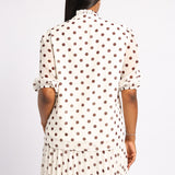 SPOT BUTTON BLOUSE