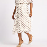 SPOT PLEATED SKIRT