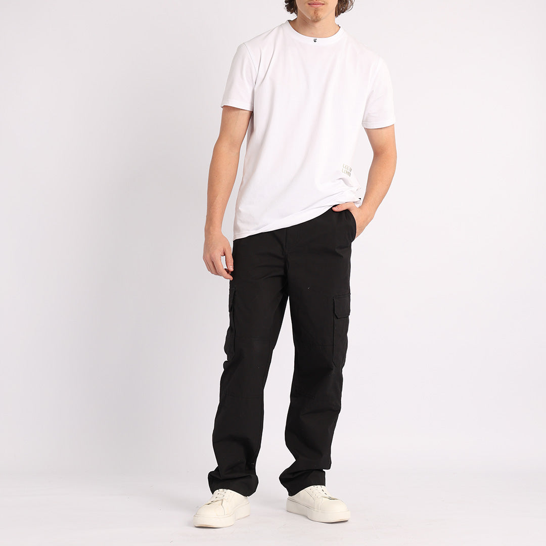 BLACK CARGO PANTS