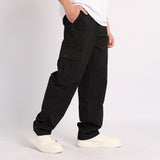BLACK CARGO PANTS