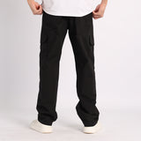 BLACK CARGO PANTS