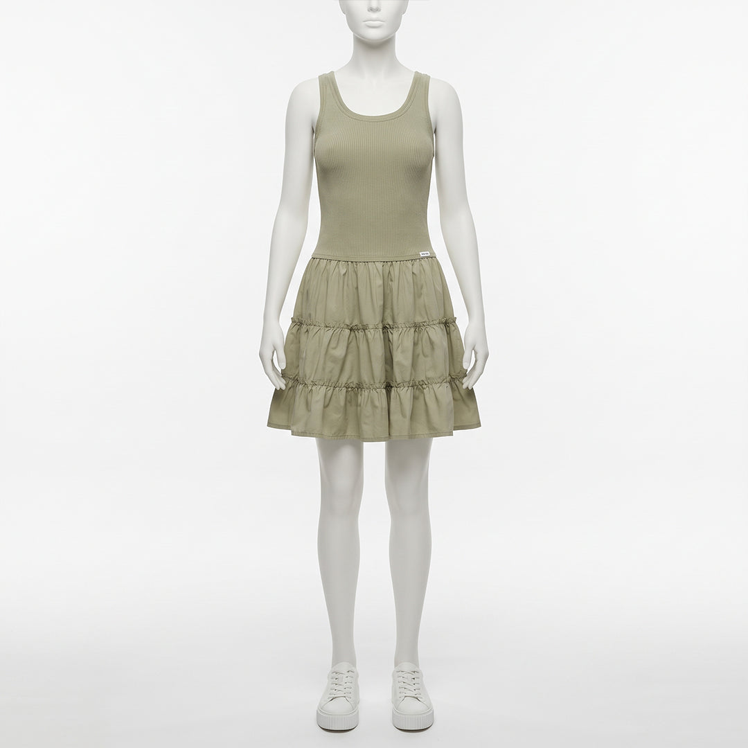 Combo Fit &amp; Flare Dress
