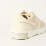 LADIES NOVA BEIGE LACE UP SNEAKER (N APPLIQUE)