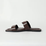 LADIES CIARRA CHOC COMFORT SANDAL (SQUARE, SINGLE BUCKLE