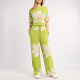 LADIES ALORA PRINTED WIDE LEG PANTS