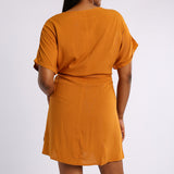 ALORA LADIES MUSTARD DRESS