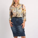 SAGE FLORAL SHIRT