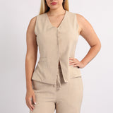 LADIES ALORA STONE WAISTCOAT