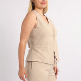 LADIES ALORA STONE WAISTCOAT