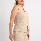 LADIES ALORA STONE WAISTCOAT