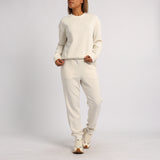 LADIES ALORA CREAM CREW NECK TR SCUBA SWEATER