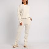 LADIES ALORA CREAM CREW NECK TR SCUBA SWEATER