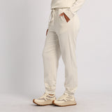 LADIES ALORA CREAM BASIC TRACK PANTS