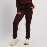 LADIES ALORA CHOC BASIC TRACK PANTS