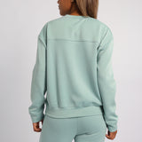 LADIES ALORA GREEN CREW NECK TR SCUBA SWEATER